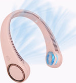 Portable Wearable Neck Fan-USB Rechargeable & Ultra-Quiet Hands-Free Cooling