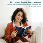 Portable Wearable Neck Fan-USB Rechargeable & Ultra-Quiet Hands-Free Cooling