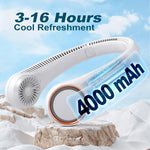 Portable Wearable Neck Fan-USB Rechargeable & Ultra-Quiet Hands-Free Cooling